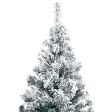 Artificial Pre-lit Christmas Tree with Ball Set Green 240 cm PVC - Top-Down View