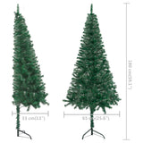 Corner Artificial Pre-lit Christmas Tree Green 180 cm PVC - Extra Image