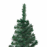 Corner Artificial Pre-lit Christmas Tree Green 240 cm PVC
