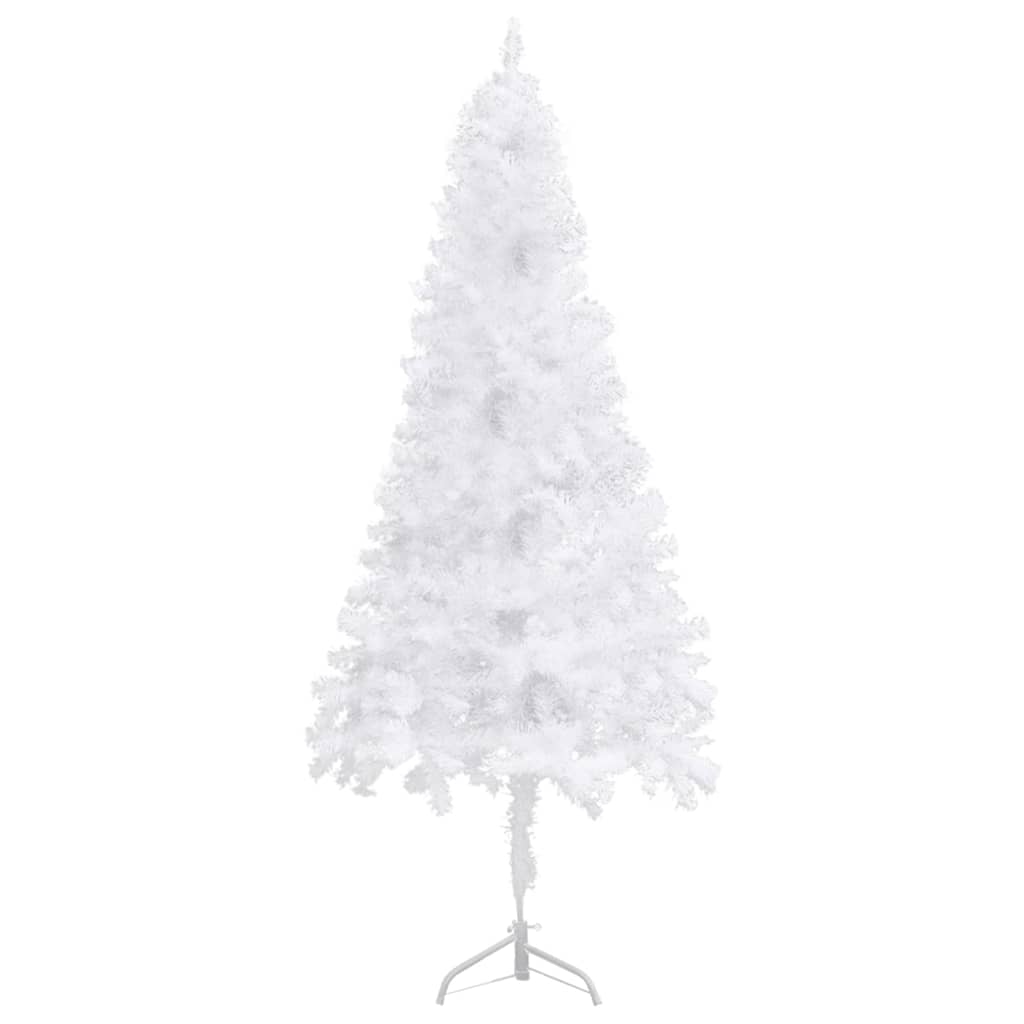 Corner Artificial Pre-lit Christmas Tree White 180 cm PVC