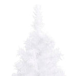 Corner Artificial Pre-lit Christmas Tree White 240 cm PVC