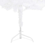 Corner Artificial Christmas Tree LEDs&Ball Set White 150 cm PVC
