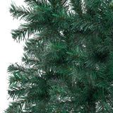 Corner Artificial Christmas Tree LEDs&Ball Set 120 cm Green PVC - 45-Degree Angle