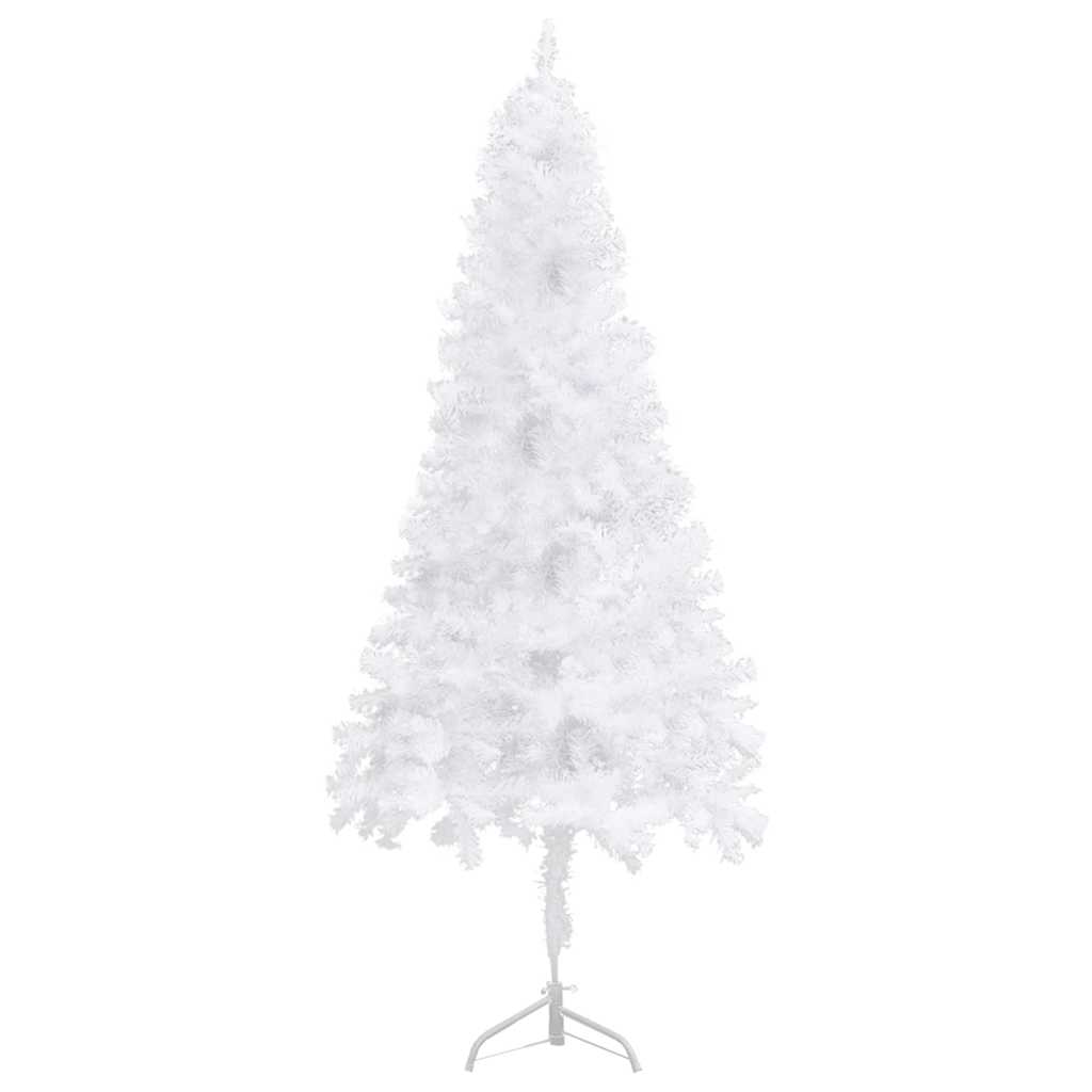 Corner Artificial Christmas Tree LEDs&Ball Set White 120 cm PVC