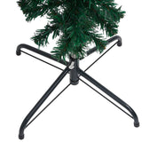 Upside-down Artificial Pre-lit Christmas Tree Green 240 cm - Top-Down View