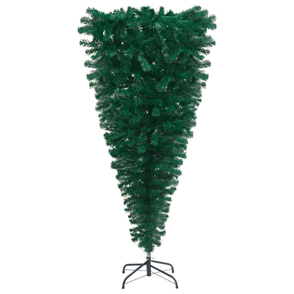 Upside-down Artificial Pre-lit Christmas Tree with Ball Set 150 cm