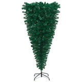 Upside-down Artificial Pre-lit Christmas Tree with Ball Set 150 cm