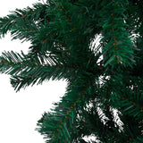 Upside-down Artificial Pre-lit Christmas Tree with Ball Set 180 cm - 45-Degree Angle