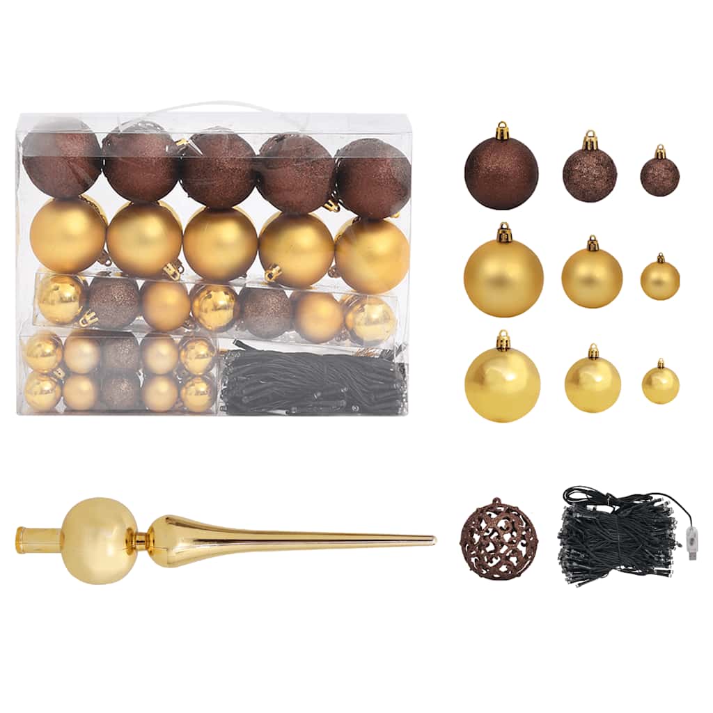 Slim Pre-lit Christmas Tree with Ball Set Red 180 cm