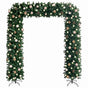 Christmas Tree Arch with LEDs&Ball Set Green 240 cm