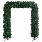 Christmas Tree Arch with LEDs&Ball Set Green 240 cm