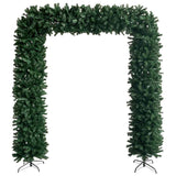 Christmas Tree Arch with LEDs&Ball Set Green 240 cm - Side View