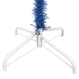 Slim Pre-lit Christmas Tree with Ball Set Blue 150 cm - 45-Degree Angle
