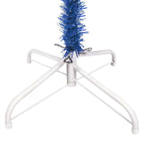 Slim Pre-lit Christmas Tree with Ball Set Blue 180 cm - 45-Degree Angle