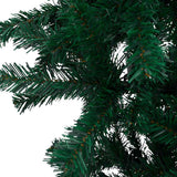 Upside-down Artificial Pre-lit Christmas Tree with Ball Set 120 cm - Side View