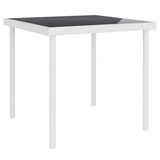 5 Piece Outdoor Dining Set Steel Black - Extra Image
