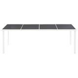 11 Piece Outdoor Dining Set Steel Black - Extra Image