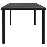 7 Piece Outdoor Dining Set Steel Anthracite