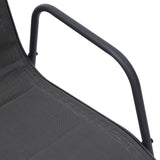3 Piece Outdoor Dining Set Steel Anthracite - Low Angle