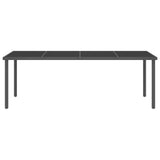 9 Piece Outdoor Dining Set Steel