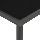 9 Piece Outdoor Dining Set Steel - 45-Degree Angle