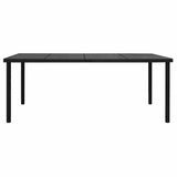 5 Piece Outdoor Dining Set Steel Black