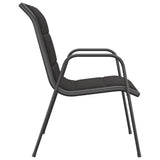 11 Piece Outdoor Dining Set Steel - Extra Image