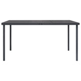 7 Piece Outdoor Dining Set Steel - Extra Image