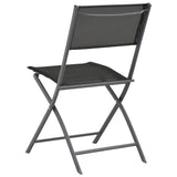 9 Piece Outdoor Dining Set Steel - Close-Up Angle