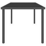 9 Piece Outdoor Dining Set Steel - 45-Degree Angle