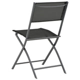 9 Piece Outdoor Dining Set Steel - Extra Image