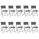 11 Piece Outdoor Dining Set Steel - Rear View