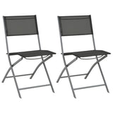 3 Piece Outdoor Dining Set Steel - Side View