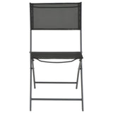 3 Piece Outdoor Dining Set Steel - 45-Degree Angle