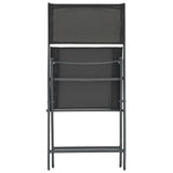 3 Piece Outdoor Dining Set Steel - Low Angle