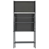 5 Piece Outdoor Dining Set Steel - Low Angle