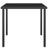 3 Piece Outdoor Dining Set Steel - 45-Degree Angle