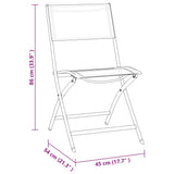 3 Piece Outdoor Dining Set Steel