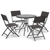 5 Piece Outdoor Dining Set Steel