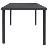 9 Piece Outdoor Dining Set Steel - 45-Degree Angle