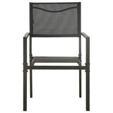 9 Piece Outdoor Dining Set Steel - Extra Image