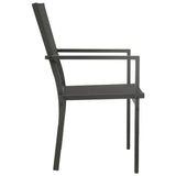 9 Piece Outdoor Dining Set Steel - Extra Image
