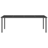 9 Piece Outdoor Dining Set Steel