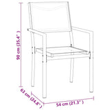 9 Piece Outdoor Dining Set Steel