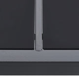 7 Piece Outdoor Dining Set Steel - Rear View