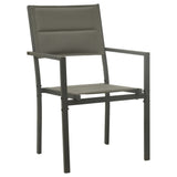 3 Piece Outdoor Dining Set Steel - 45-Degree Angle