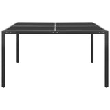 9 Piece Outdoor Dining Set Steel - 45-Degree Angle