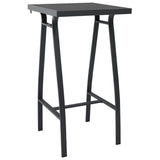 3 Piece Garden Bar Set Black (48120+48116)