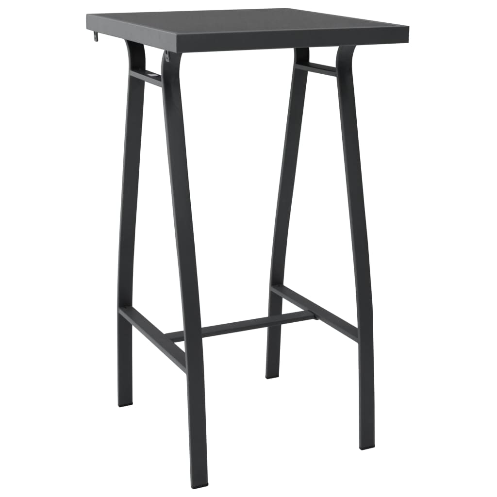 5 Piece Garden Bar Set Black (48120+48117)