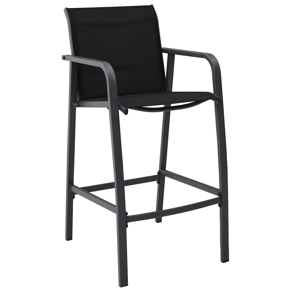 5 Piece Garden Bar Set Black (48120+48117)